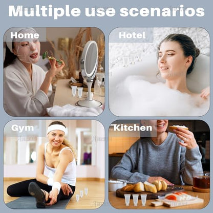 AUEAR, 24 Pack 5ml Empty Refillable Plastic Soft Tubes Squeeze Cosmetic Bottles Packing Sample Mini Containers for Body Lotion Shower Gel Shampoo Cleanser - color: 5 ml