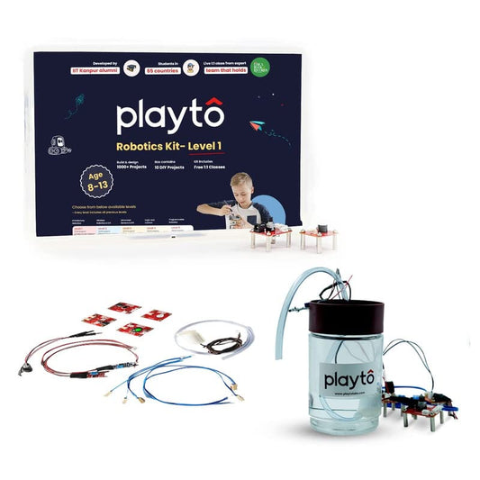 Robotics Kit Level 1 2 Free Live 1-1 Classes 1000+ Projects DIY Robotics Starter Kit Best Educational Birthday Gift for Kids, Boys, Girls Aged 8+, 10+, 12+ Years Multicolor