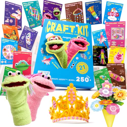Jar Melo Crafts for Kids Ages 4-8, 21-Project Arts and Crafts Kit