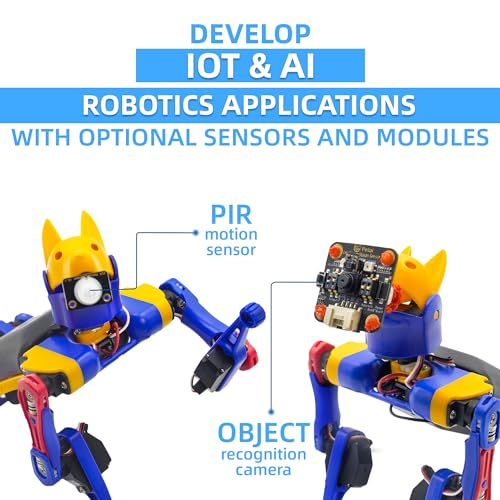 Petoi Bittle X (Pre-Assembled) Robot Dog with Sensor Pack | Coding Robotics Kit | Voice-Controlled IoT Quadruped | Programmable, Open-Source Legged Pet