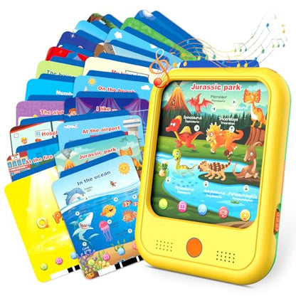 Qiaojoy Kids Learning Tablet Educational Learning Pad for Ages 2-5 - color: Yellow