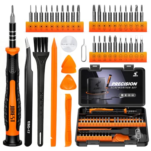 JOREST 40Pcs S2 Steel Small Precision Screwdriver Set with Torx T5 T6 T8