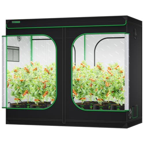 VIVOSUN S848 4x8 Grow Tent 96"x48"x80" High Reflective Mylar Tent - size: 96"x48"x80"