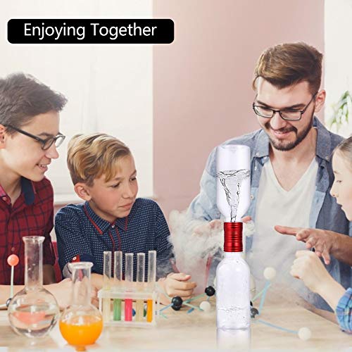 Tornado Maker, Weather Toys, Ultra-Light Aluminum Connecting Tube, Including 2 Empty Bottles, Watertight Tornado Toy, Suitable for Kids' Science Experiments (Green) - color: Green