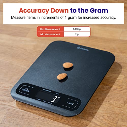Etekcity Food Kitchen Scale, Digital Grams and Ounces, Large - color: Black