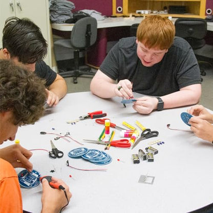 Pitsco Education Blinky Robot Soldering Kit Getting Started Classroom Package, STEM Projects for Kids Ages 13 & Up, Circuitry Kits, STEM Educational Construction Kits, Bulk Pack of 30 Kits