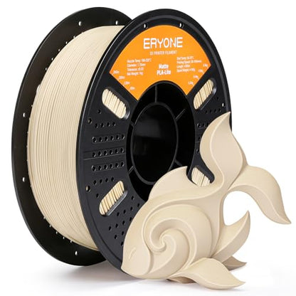 ERYONE Matte PLA Basic 3D Printer Filament 1.75 +/- 0.03mm, Matte Filament 1KG(2.2LBS) Spool, Khaki - color: Lite Matte Khaki