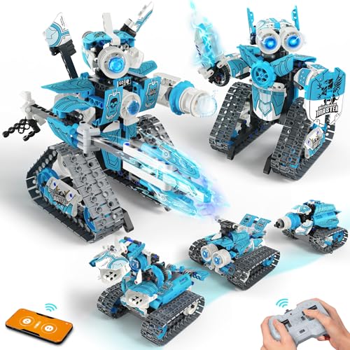 Opmind 5-in-1 STEM RC Robot Building Kit - 408PCS, Gift for Boys Ages 8-13