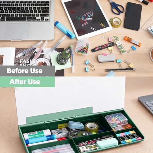 Glass Desktop Whiteboard,Dry Erase Board Buddy Keyboard Stand - color: Green