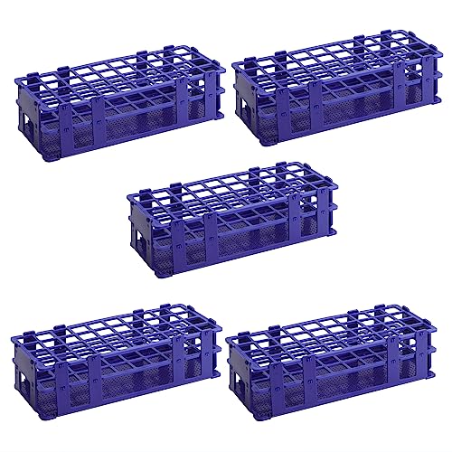 Test Tube Rack - 5pcs Plastic Test Tube Holder,40 Holes Lab Test Tube Rack,Detachable Tube Rack,20mm Large Centrifuge Tube Rack