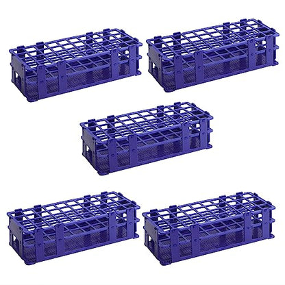 Test Tube Rack - 5pcs Plastic Test Tube Holder,40 Holes Lab Test Tube Rack,Detachable Tube Rack,20mm Large Centrifuge Tube Rack