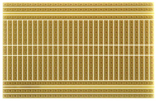 SB400 Solderable PC BreadBoard, 1 Sided PCB, Matches 400 tie-Point breadboards with Power Rails, 1.90 x 3.00 in (48.3 x 76.2 mm)