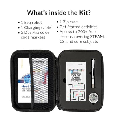Ozobot Evo Coding Robot Kit | Ages 5-11 | STEM Coding for Kids & Teachers