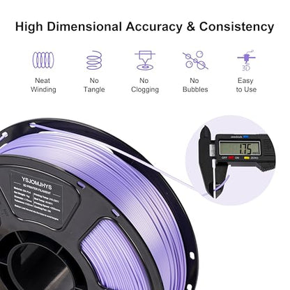 Silk PLA Filament Bundle 6KG, Shiny 3D Printer Filament 1.75mm - color: Silk Gold+cyan+purple+pink+light Blue+rose Red