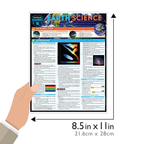 Earth Science: a QuickStudy Laminated Reference Guide (Quickstudy Reference Guide)