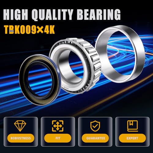 XiKe 25580 25520 & LM67048 LM67010 Trailer Bearings Wheel Hub Kit, 4 Sets - size: 25580/20 ＆ LM67048/10 + Seal ID 2.125'' ＆ 2.250'', style: Pack 4 Set