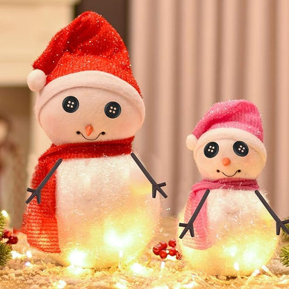 Marrywindix 400 Pieces Christmas Snowman DIY Craft Buttons Kit 40 Carrot Noses Buttons 40 Mini Black Magician Hats 240 Tiny Buttons and 80 Trigeminal Hand for Christmas Party Supplies