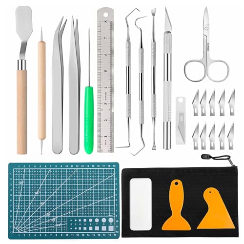 Craft Vinyl Weeding Tools Kit - DIY Art Work Cutting, Scrapbook, Lettering
