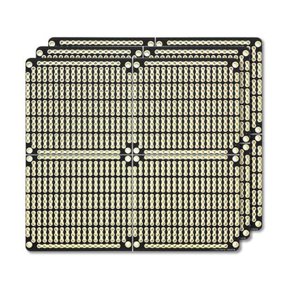 3-Pack Prototyping PCB Board, Gold-Plated, Solderable