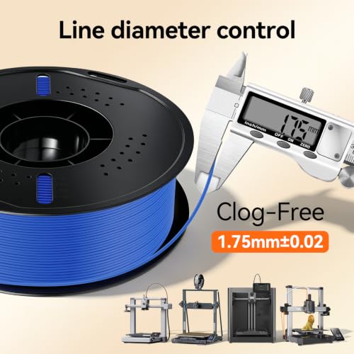 Kingroon Blue PLA Plus Filament 1.75mm 1kg - color: 1kg Blue, size: PLA Plus
