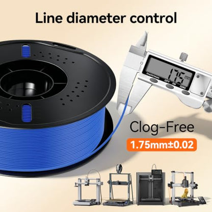 Kingroon Blue PLA Plus Filament 1.75mm 1kg - color: 1kg Blue, size: PLA Plus