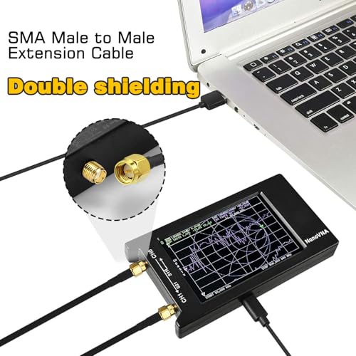 RG58 Coaxial Cable SMA Male to Male Cable 6FT 2-Pack, SMA Male Adapter Jumper Extension Antenna Cable, 50 ohm Coax Low Loss for LAN RTL SDR Dongle ADS-B GPS Receiver - size: 6FT - 2 Pack