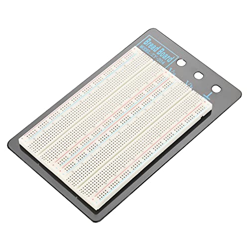 Solderless Breadboard, Premium ABS Aluminum Base 1660 Tie Points Circuit Test Board for Electronics Prototyping DIY Projects Students Engineers
