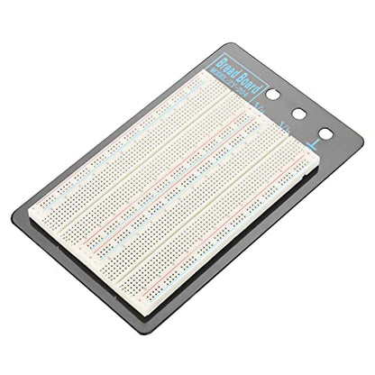 Solderless Breadboard, Premium ABS Aluminum Base 1660 Tie Points Circuit Test Board for Electronics Prototyping DIY Projects Students Engineers