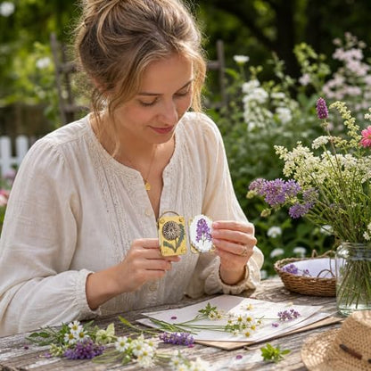 YXZVRF Mini Flower Press, Flower Press Keychain, Portable Pocket Flower Press for DIY Crafts and Nature Preservation, Ideal for Hiking and Botanical Art Projects