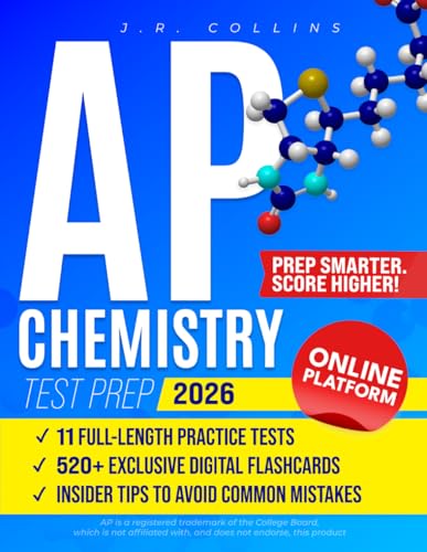 AP Chemistry Test Prep: Master Every Topic, Maximize Your Score & Stand Out on College Applications | AP-Style Practice Tests & Insider Tips to Build Confidence, Perform Your Best & Skip Intro Courses