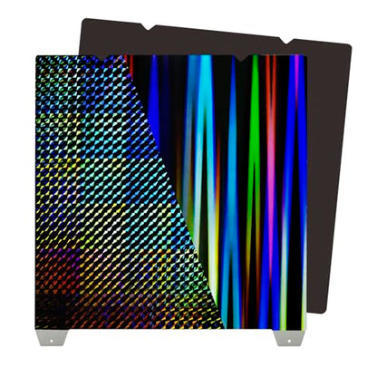 Smooth H1H Build Plate（with Magnetic Base）235x235mm,Rainbow Streak+Phantom Double-Sided Effect Plate for Creality K1/K1 SE/K1C/Ender 3 S1/3 S1 Pro/Ender 5 S1/Ender3 V3 KE/Ender3 V3 SE - color: H1H with Magnetic Plate, size: 235x235mm