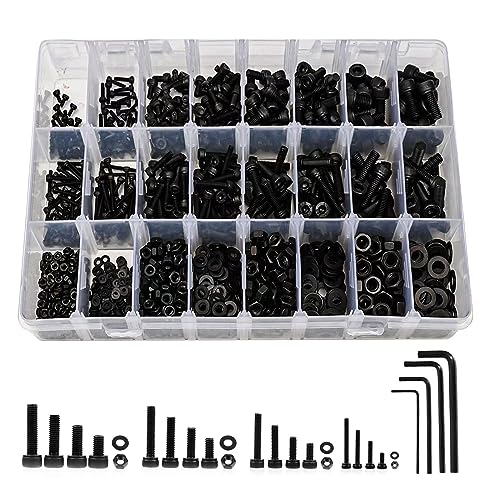 1230PCS Metric Screw Assortment Kit M2 M3 M4 M5 - size: M2 M3 M4 M5