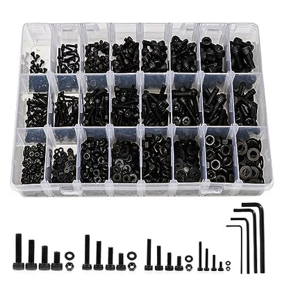 1230PCS Metric Screw Assortment Kit M2 M3 M4 M5 - size: M2 M3 M4 M5