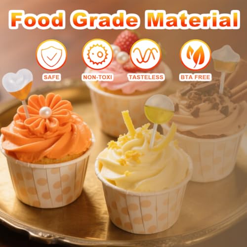 250 Pcs Mini Pipetas para Flan,4ML Goteros Pipetas para Postres Plastic Transfer Pipettes for Cupcakes (5-Shapes)