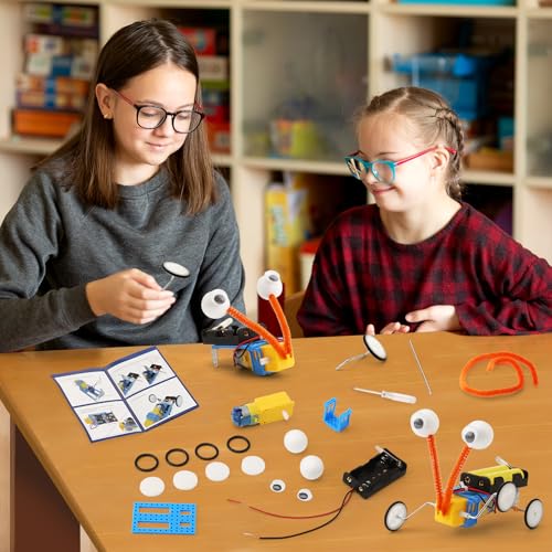 4 Set Bulk Craft Robot Kits for Kids, STEM Building Toys for ages 6-8 8-13
