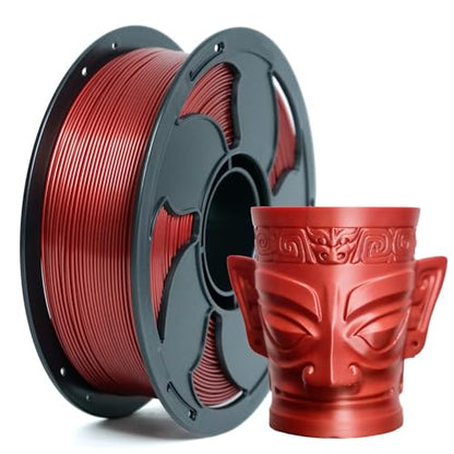 Metal Abyssal Red PLA 1.75mm 1kg Shiny Smooth Metallic 3D Filaments Spool - color: I_pla-001 Metal Abyssal Red