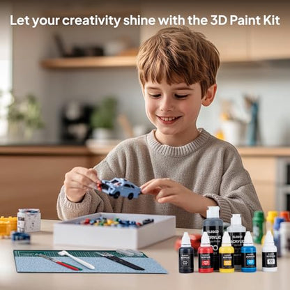 ELEGOO 3D Paint Kit, Multifunctional 3D Printing Models Painting Kit