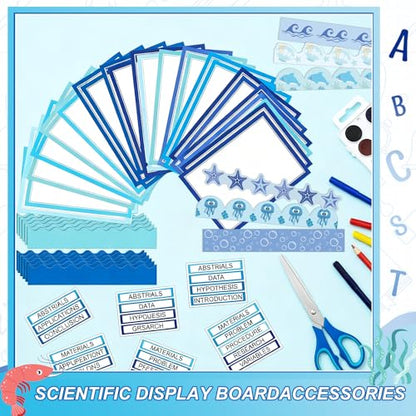 Fuyoooo 90 Pcs Science Fair Board Supplies, Ocean - style: Ocean
