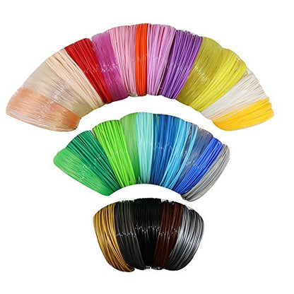 28 Most Popular Beautiful Colors PLA 3D Pen Filament Refills Packed,Each Color 10feet, Total 280ft - color: Pla 28 Colors