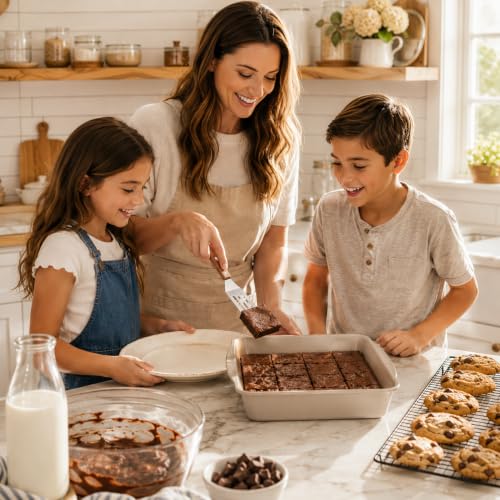 Mrs. Anderson’s Baking Mini Flexible Brownie Cookie Spatula, Stainless Steel Blade with Wood Handle - size: Mini 8-Inch, Stainless Steel