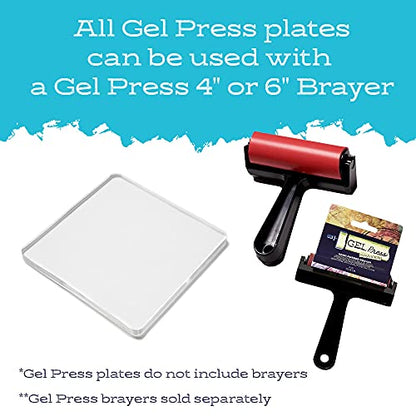 Gel Press Gelli Printing Plate - (Size: 6" X 6") - 10800 - size: 6" x 6"