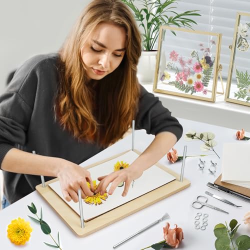 Large Flower Press Kit - 11.8" x 8.3" 10 Layers Wooden Flower Pressing Kit