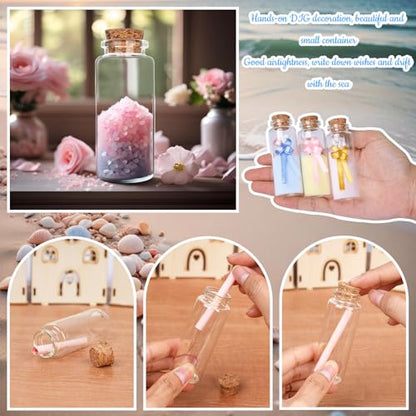 OurWarm 32 pcs 40ml Potion Bottles, Small Glass Bottles with Cork Lids - size: 32pcs - 40ml