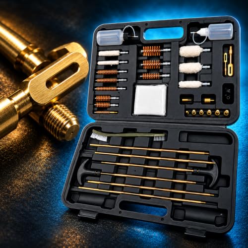 Gun Cleaning Kit Universal for Guns, Rifle Pistol Shotgun Handgun Cleaning Kit Universal Gun Cleaning Kit Gun Accessories Brushes for All Caliber Guns. - size: Large Box