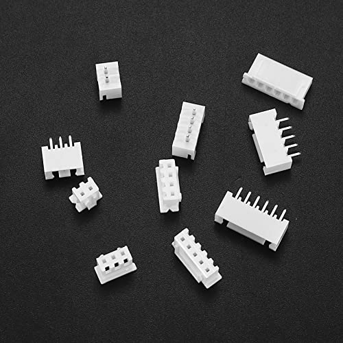 460 Pcs JST-XH 2.54mm Connector Kit, 2.54mm Male and Female 2/3/4/5/6 Pin Header Housing Connector Adapter Plug, JST-XH Terminal Wires Cables Socket Connectors Kit