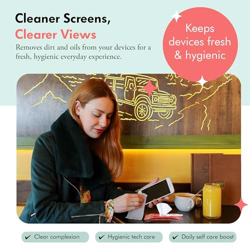 Well-Kept Tech & Lens Wipes - Eyeglass, Screen & Phone Cleaning, Multi-Surface, Lint-Free, Pre Moistened, Streak-Free & Non Scratching - Texas Hold Em, 12 Pack (180 Count) - size: 12 Pack