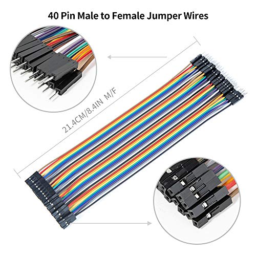 Breadboard Jumper Wires Kit, 2Pcs 830 Tie Points & 2Pcs 400 Tie Points & 120 Pcs Multicolor Jumper Wires for Electronics Projects