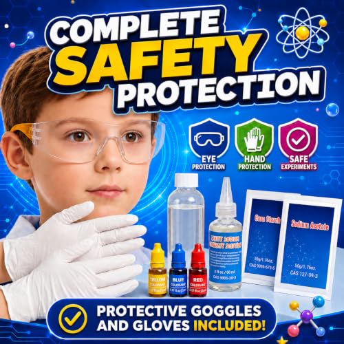 Science Experiment Kit for Kids 6-12, STEM Chemistry Set with Volcano