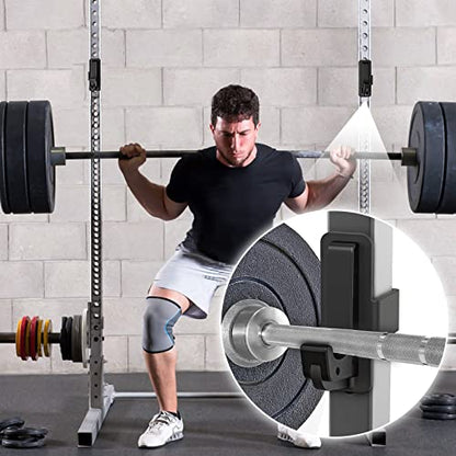 SELEWARE Heavy Duty J Hooks for Power Rack, 2" x 2" Tube, 1/2" Holes - color: For 1/2" Hole of 2x2 inch Rack