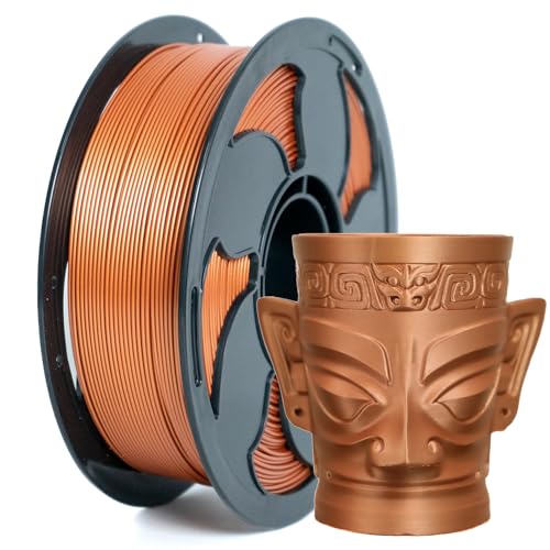 Metal Coppery Orange PLA 1.75mm 1kg Shiny Smooth Metallic 3D Filament Spool - color: I_pla-003 Metal Coppery Orange